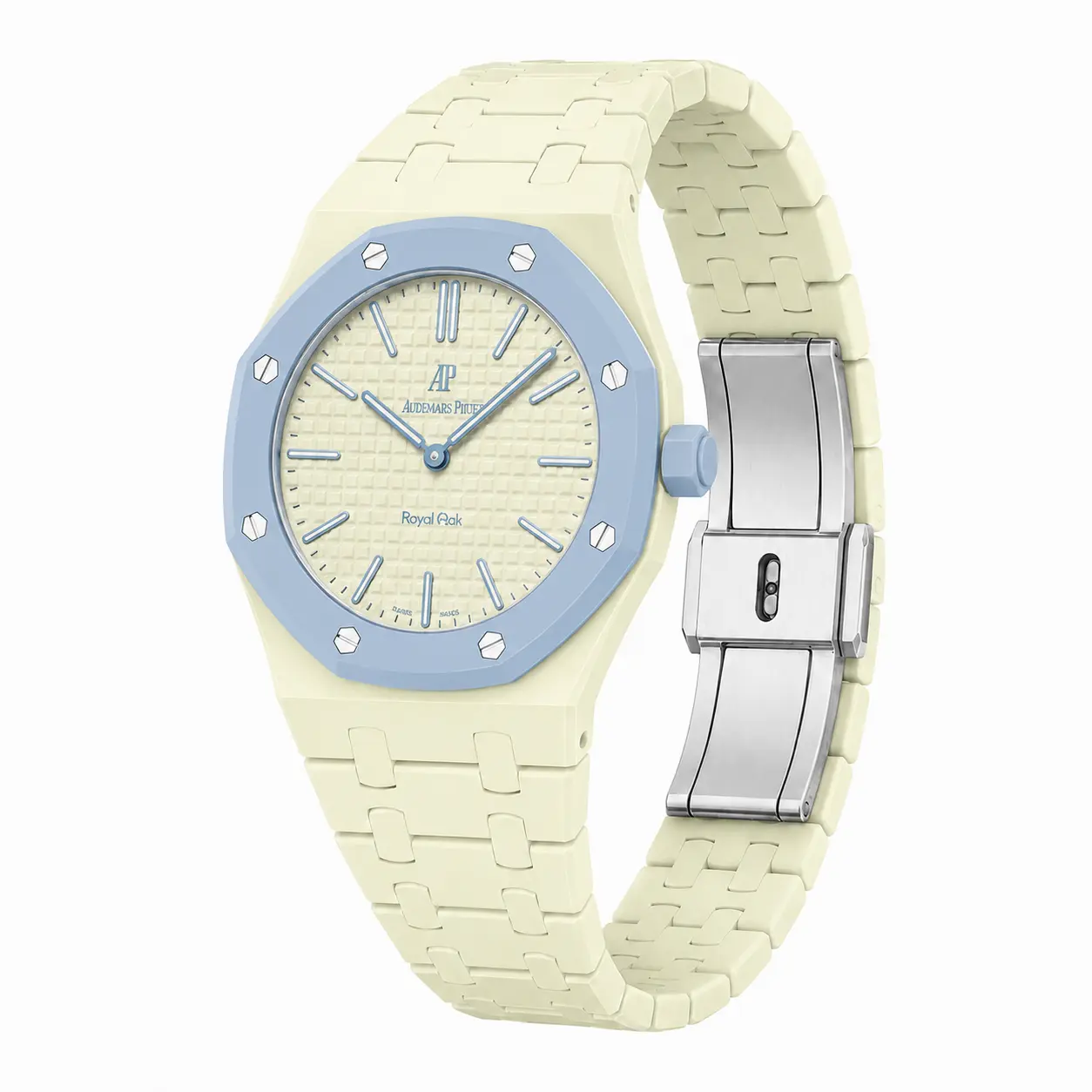 9d4ade07-44ca-4403-91e0-0552e41b5a07 Годинник Royal Pop Ice Blue Ceramic - Зображення 1