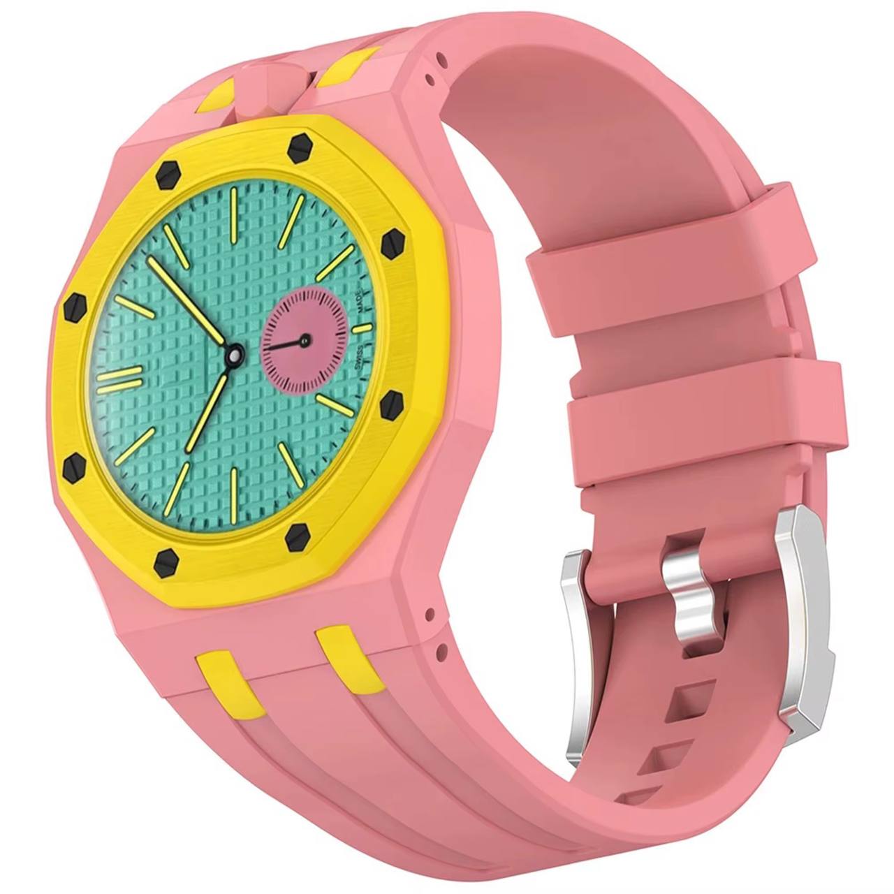 photo_2026-06-08_17-41-22 Годинник Royal Pop Candy Pink Silicone - Зображення 1