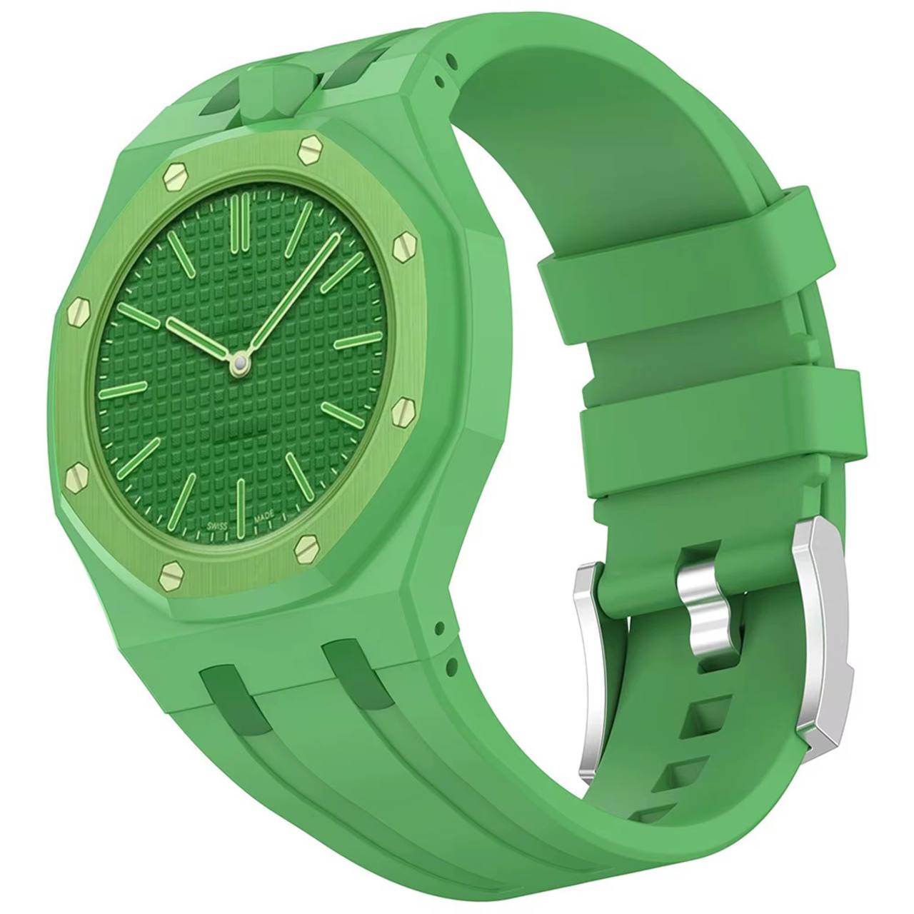 photo_2026-06-08_17-41-23 (2) Годинник Royal Pop Green Silicone - Зображення 1
